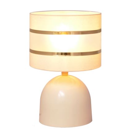 Galda lampa HELEN 1xE27/15W/230V krēmkrāsa/zeltaina