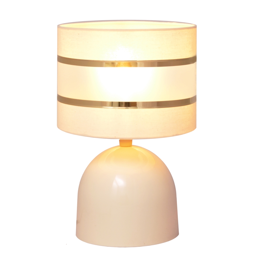 Galda lampa HELEN 1xE27/15W/230V krēmkrāsa/zeltaina