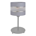 Galda lampa HELEN 1xE27/15W/230V pelēka/sudraba