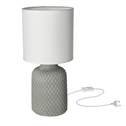 Galda lampa INER 1xE14/40W/230V pelēka