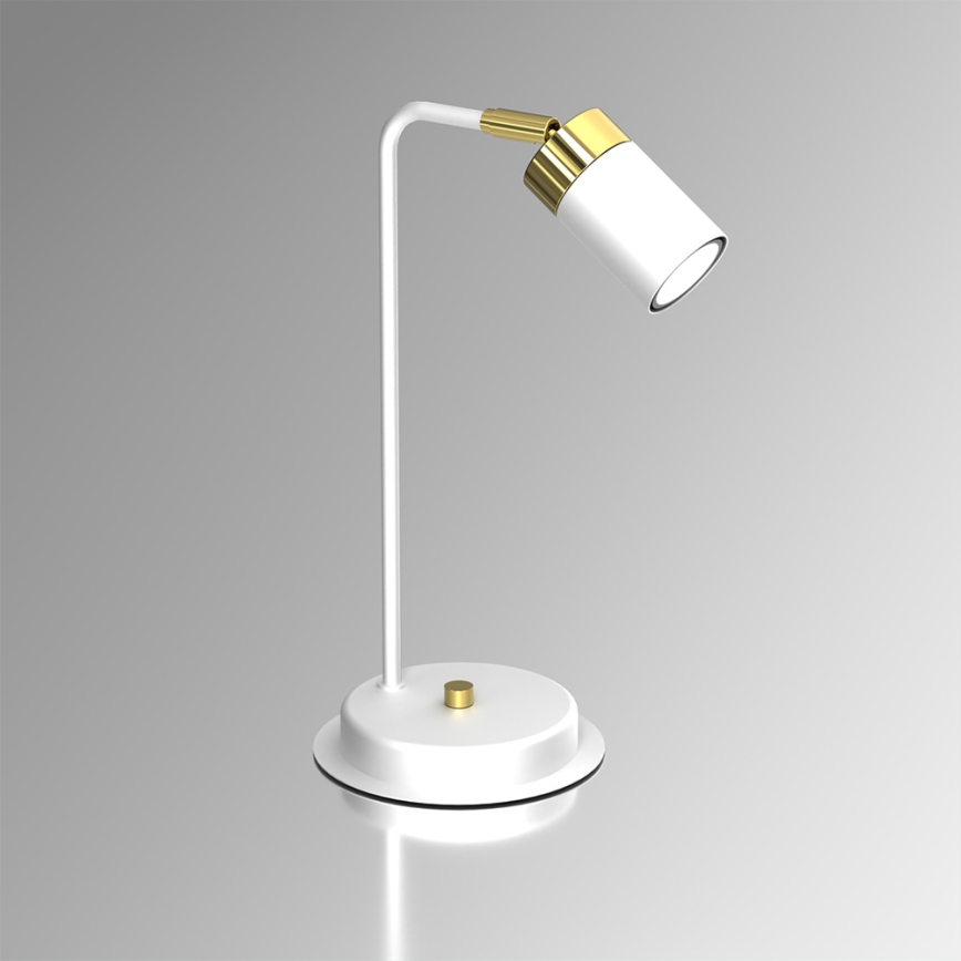 Galda lampa JOKER 1xGU10/25W/230V balta/zelta