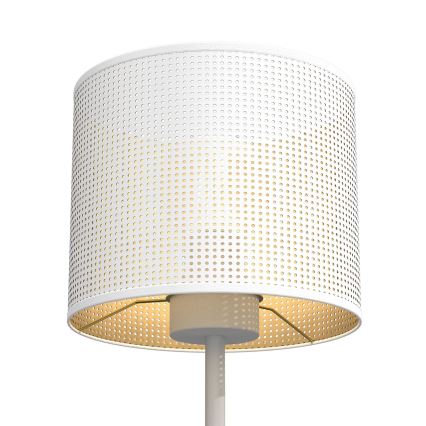 Galda lampa LOFT SHADE 1xE27/60W/230V d. 18 cm balta/zelta
