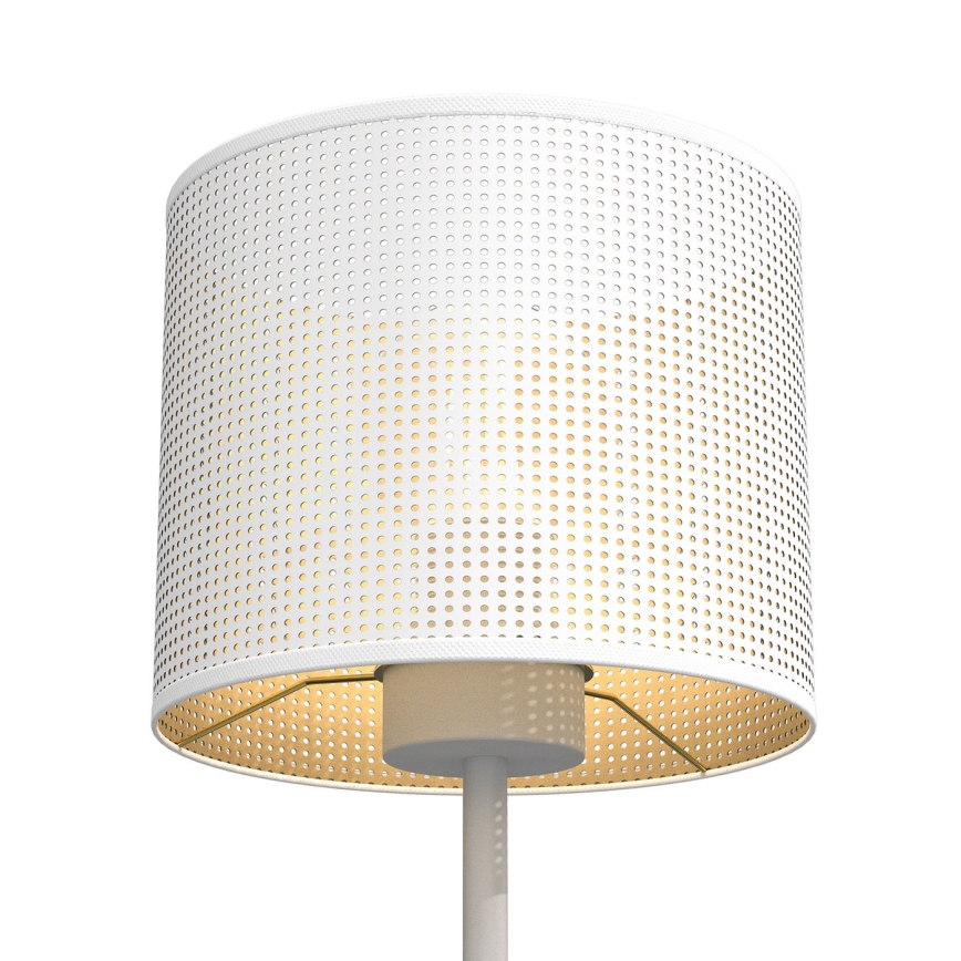 Galda lampa LOFT SHADE 1xE27/60W/230V d. 18 cm balta/zelta