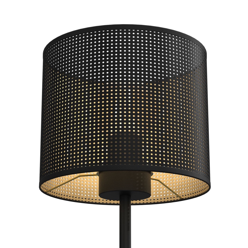 Galda lampa LOFT SHADE 1xE27/60W/230V d. 18 cm melna/zelta
