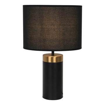 Galda lampa LUCIANO 1xE27/40W/230V melna/zelta