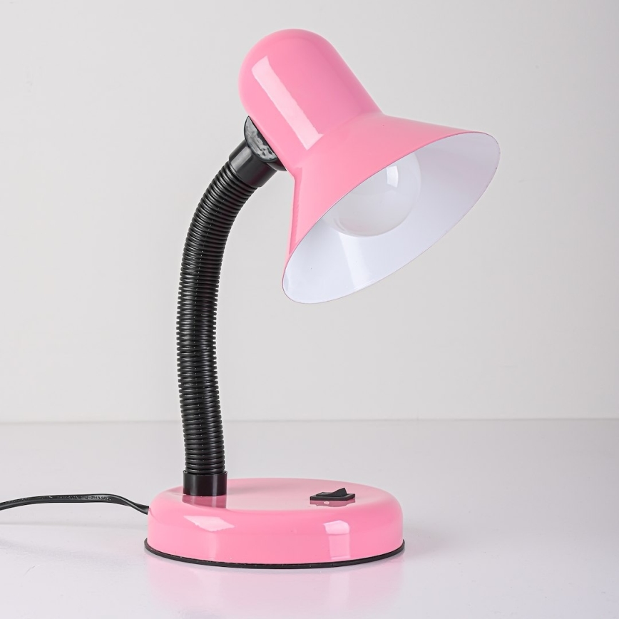 Galda lampa MENTOR, 1xE27/15W/230V, rozā