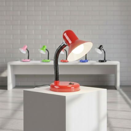 Galda lampa MENTOR 1xE27/15W/230V sarkana