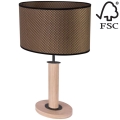 Galda lampa MERCEDES 1xE27/40W/230V 46 cm brūna/ozols – FSC sertificēts