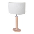 Galda lampa MERCEDES 1xE27/40W/230V 60 cm balta/ozola