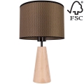 Galda lampa MERCEDES 1xE27/40W/230V d. 43 cm brūna/ozols – FSC sertificēts