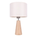 Galda lampa MERCEDES 1xE27/40W/230V diam. 43 cm krēmkrāsa/ozols