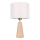 Galda lampa MERCEDES 1xE27/40W/230V diam. 43 cm krēmkrāsa/ozols