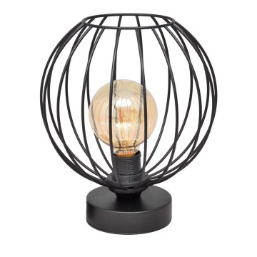 Galda lampa MERCURE 1xE27/15W/230V melna