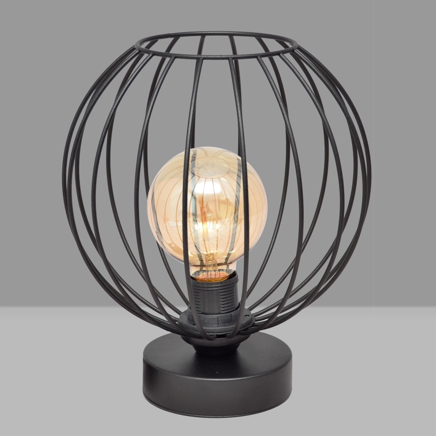 Galda lampa MERCURE 1xE27/15W/230V melna