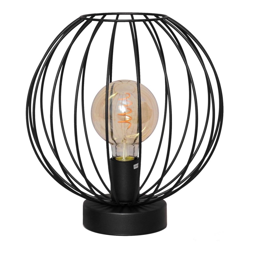 Galda lampa MERCURE 1xE27/15W/230V melna