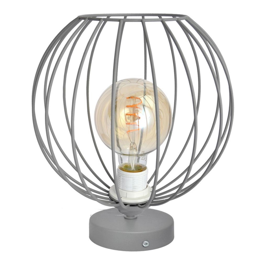 Galda lampa MERCURE 1xE27/15W/230V pelēka
