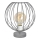 Galda lampa MERCURE 1xE27/15W/230V pelēka