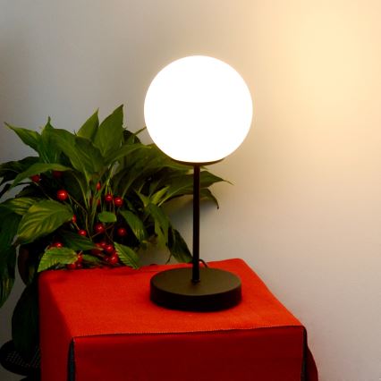 Galda lampa MOON 1xE27/15W/230V melna