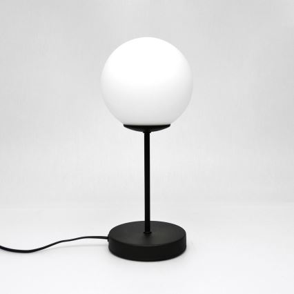 Galda lampa MOON 1xE27/15W/230V melna