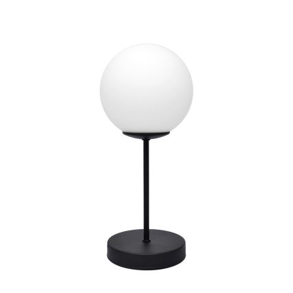 Galda lampa MOON 1xE27/15W/230V melna