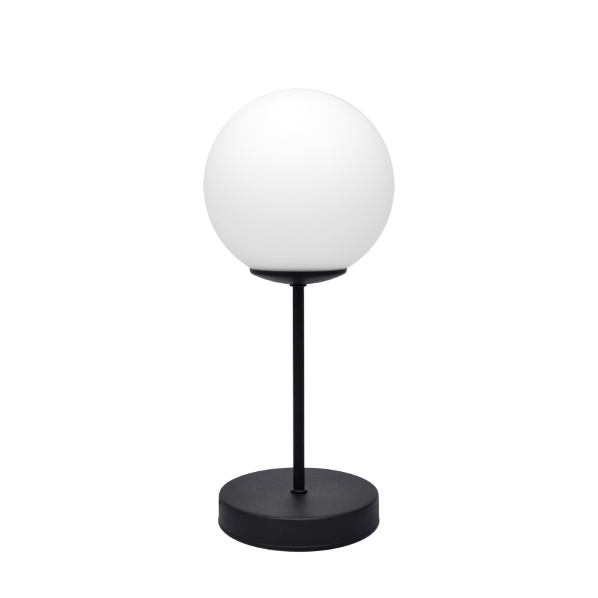 Galda lampa MOON 1xE27/15W/230V melna