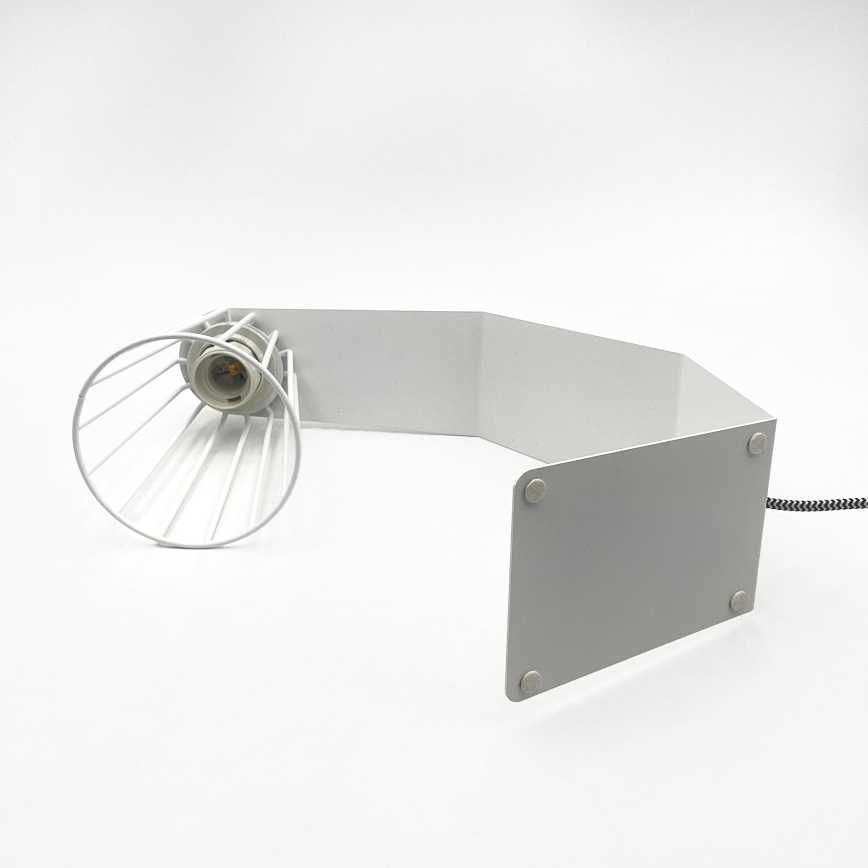 Galda lampa NANDO 1xE27/15W/230V balta