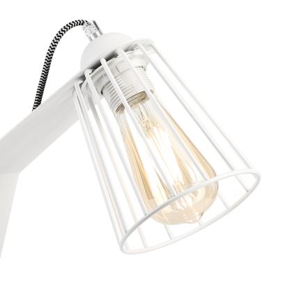Galda lampa NANDO 1xE27/15W/230V balta