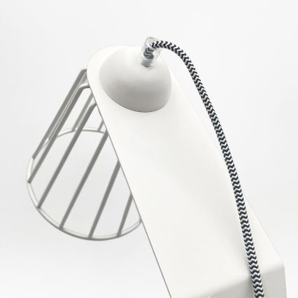 Galda lampa NANDO 1xE27/15W/230V balta