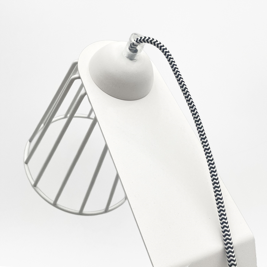 Galda lampa NANDO 1xE27/15W/230V balta