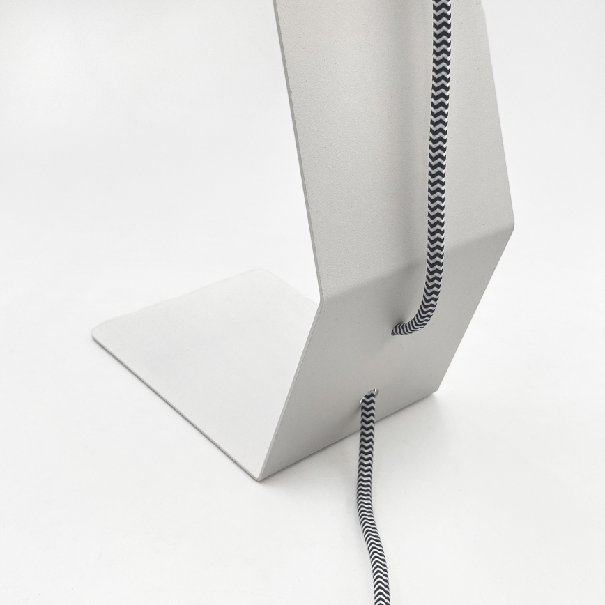 Galda lampa NANDO 1xE27/15W/230V balta