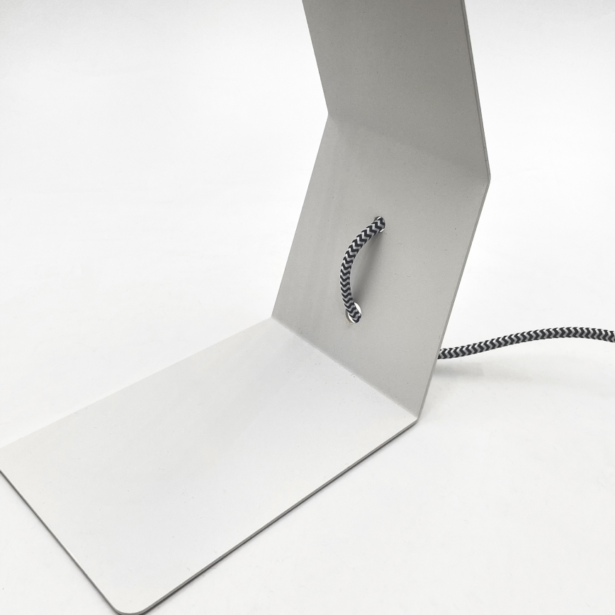 Galda lampa NANDO 1xE27/15W/230V balta