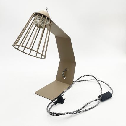 Galda lampa NANDO 1xE27/15W/230V bēša