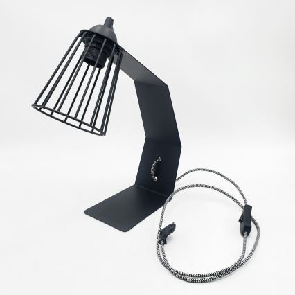 Galda lampa NANDO 1xE27/15W/230V melna