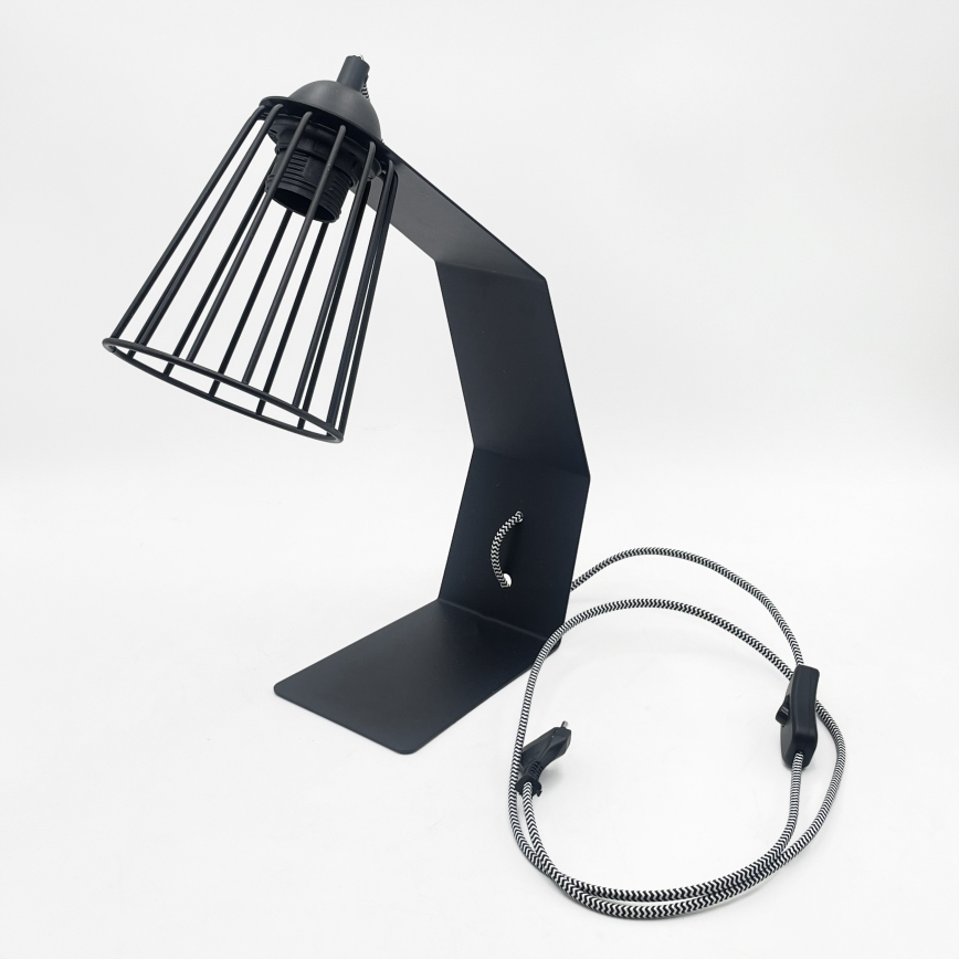 Galda lampa NANDO 1xE27/15W/230V melna