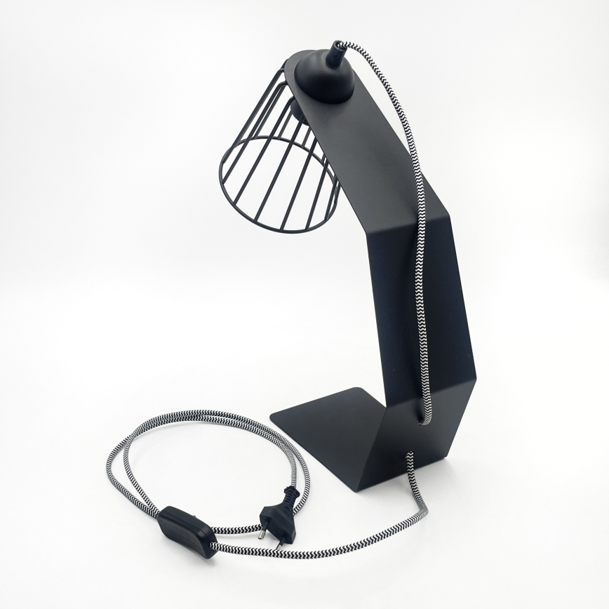 Galda lampa NANDO 1xE27/15W/230V melna