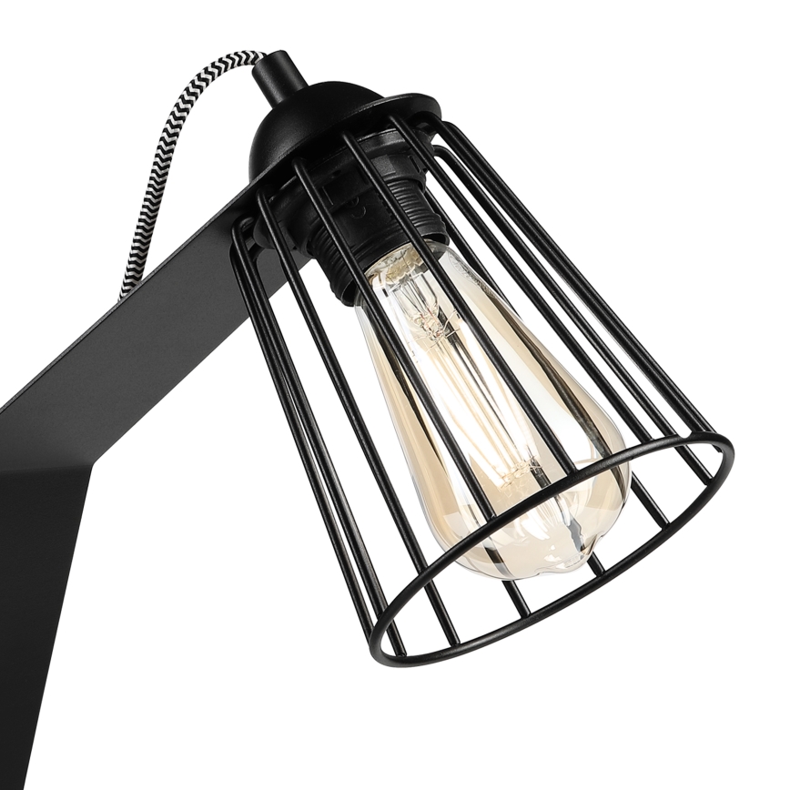 Galda lampa NANDO 1xE27/15W/230V melna