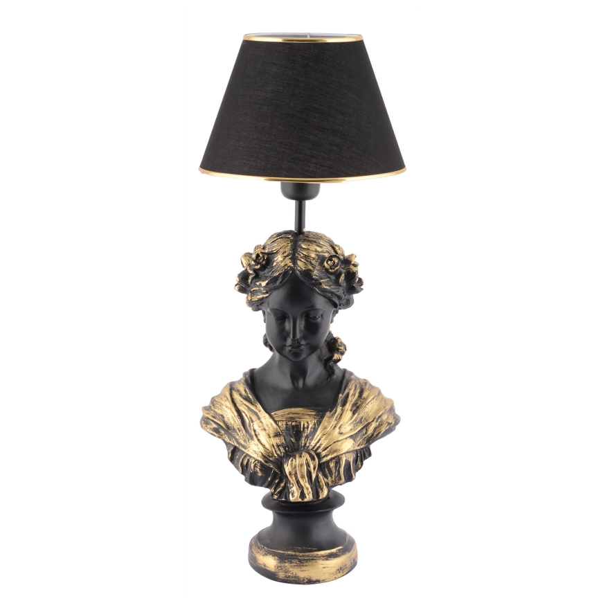 Galda lampa OPELYA 1xE27/40W/230V melna/zelta
