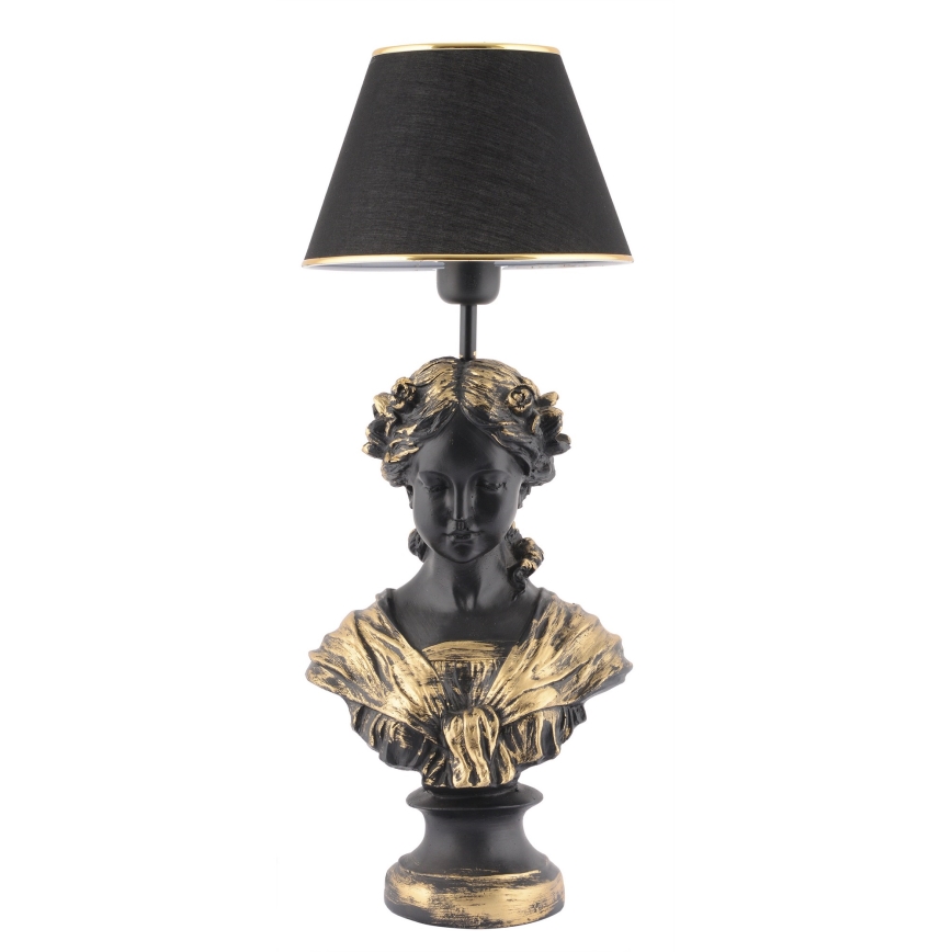 Galda lampa OPELYA 1xE27/40W/230V melna/zelta