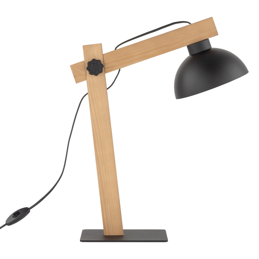 Galda lampa OSLO 1xE27/15W/230V priede/melna