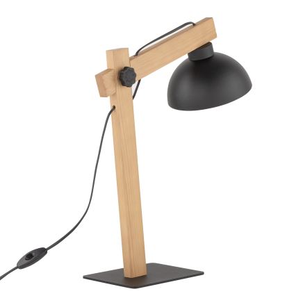 Galda lampa OSLO 1xE27/15W/230V priede/melna