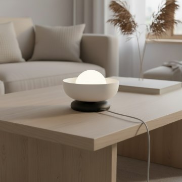 Galda lampa OZZY 1xG9/8W/230V balta