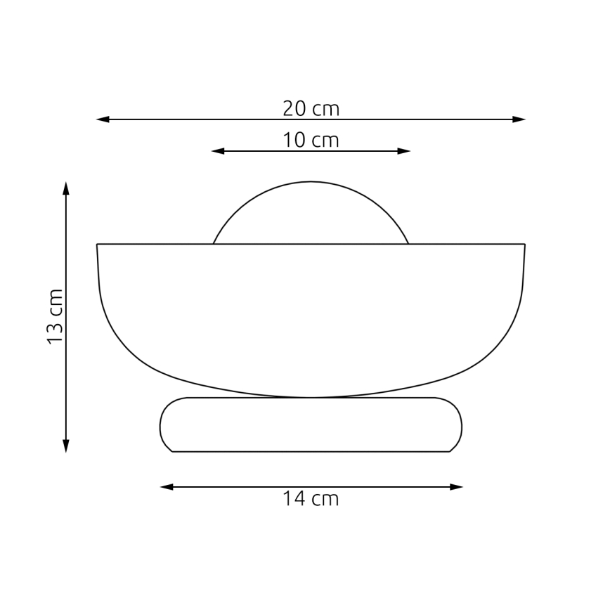Galda lampa OZZY 1xG9/8W/230V balta