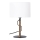 Galda lampa PINUS 1xE27/40W/230V balta/koks