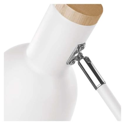 Galda lampa POPPY 1xE27/25W/230V balta