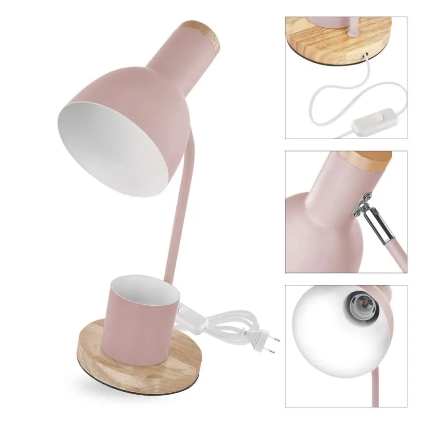 Galda lampa POPPY 1xE27/25W/230V rozā