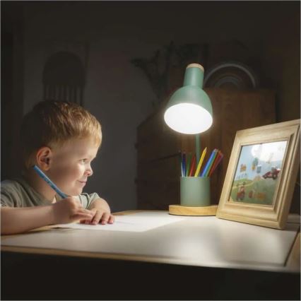 Galda lampa POPPY 1xE27/25W/230V zaļa