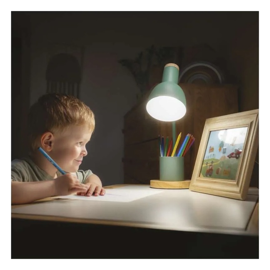 Galda lampa POPPY 1xE27/25W/230V zaļa