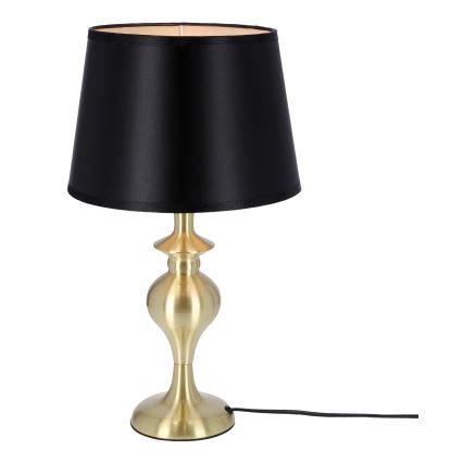 Galda lampa PRIMA GOLD 1xE27/60W/230V melna/zelta