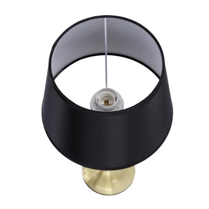 Galda lampa PRIMA GOLD 1xE27/60W/230V melna/zelta
