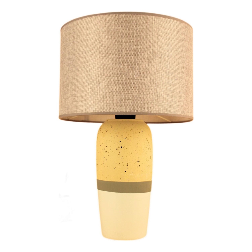 Galda lampa RAMZES 1xE27/40W/230V bēša/dzeltena